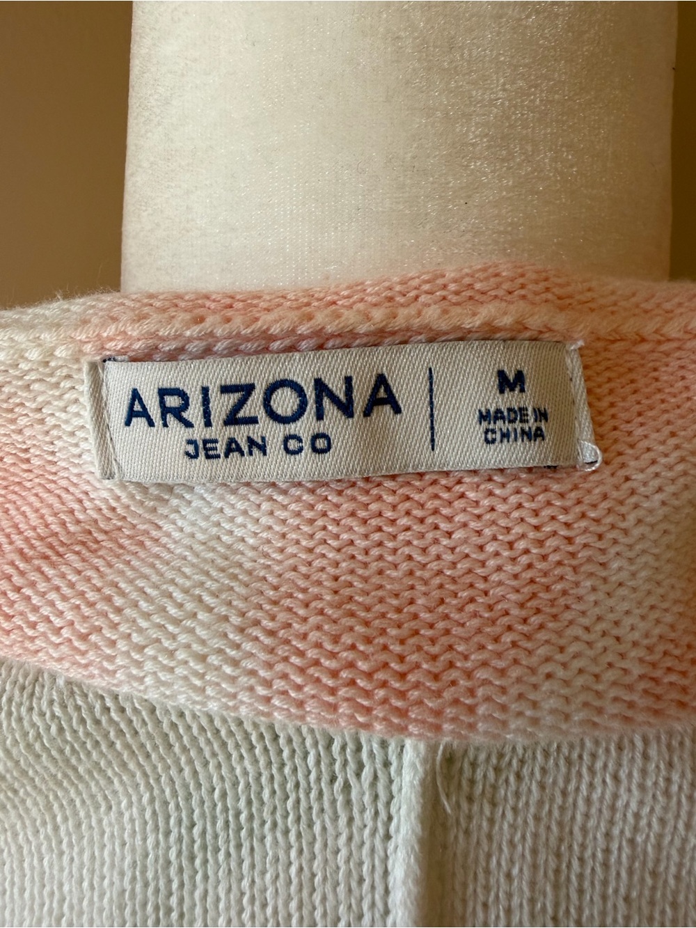 Arizona Jean Co Tie Dye Pastel V Neck Knit Sweater - Picture 3 of 5